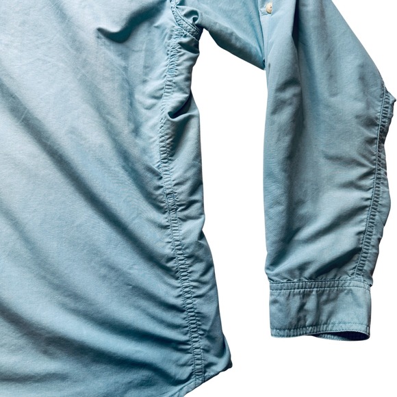 ExOfficio Sun Shirt Long Sleeve Button Up Vented Travel Outdoor Blue Size L - Picture 12 of 14